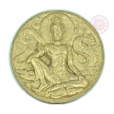 KohSetThee (2549) by Late Luang Nui (Gold Painted, Silver Takrut 5cm) Made 1600sets