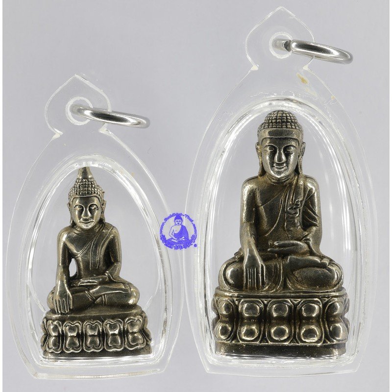 Mix Silver Phra Kring & Phra Chai, LP Prom 2554 Wat Palanupab
