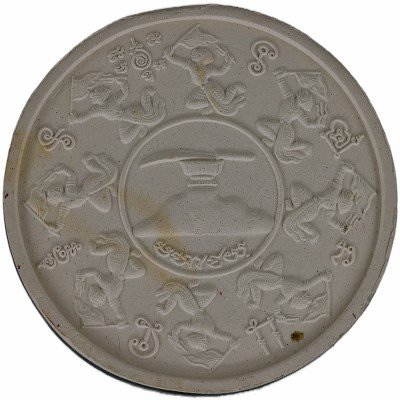 7次大法会，千刀帕必达，佛历2546，阿赞坤潘加持，陶瓷4.5cm