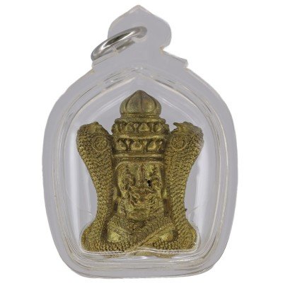 108 Monks Blessed Luang Nui 2549 KohSetThee 1st Batch Phra Pidta PanPaKan, ThongRaKhang 3cm S/n:887