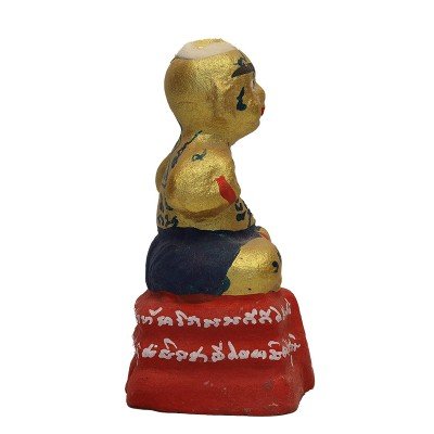 古曼童金身龙莆炎加持,佛历2552,高3.5英寸手写护身符,Wat SamNgam