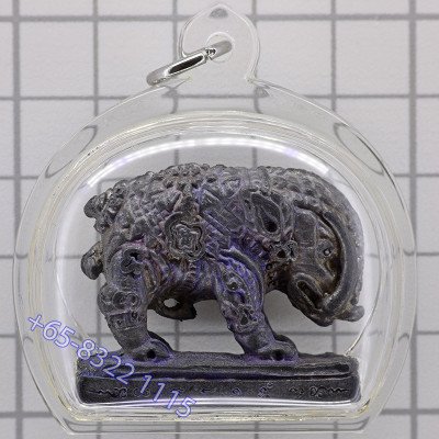 头帮野猪，龙莆伽隆加持，佛历2549编号：2885混合千年金属 Wat KhaoLam