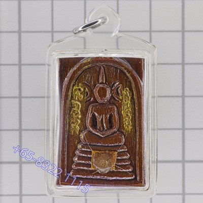 编号:1龙婆宏加持,佛历2555,崇迪佛,金符管 宝石,头发