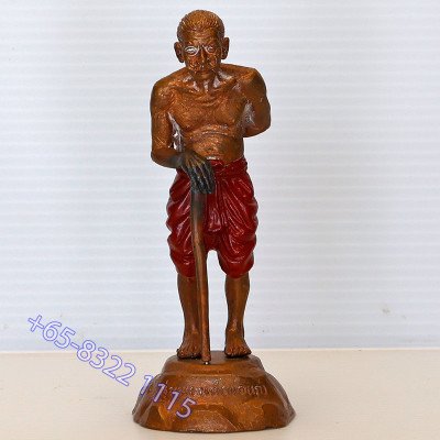 编号:816,龙婆Kloy,佛历2554,魂魄勇金身,打固镀金,瓦福考通,高 10.5cm