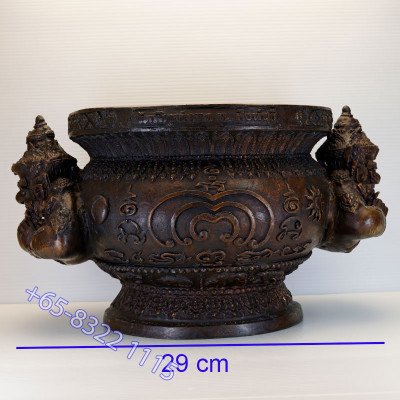 编号：647 啦胡香炉，佛历2551Wat PiKulThong 内径：17厘米