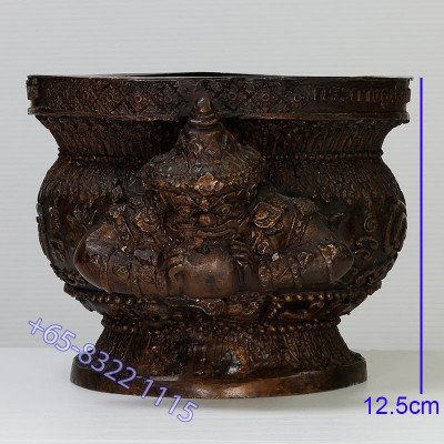啦胡香炉,佛历2551,Wat PiKulThong 内径:12.5 厘米