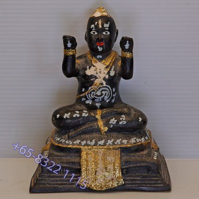 龙莆炎佛历2552,古曼童金身13.5cm,手写护身符Wat Sam Ngam靈童佛寺