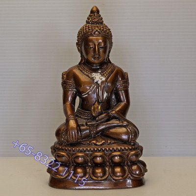 做500尊编号:12，龙婆宏加持3年，6大法会，药师佛金身17cm