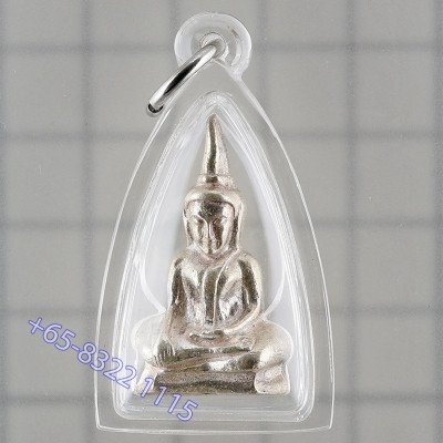 21位名僧侣加持，泰国公主版，药师佛Tha KraDan银质3cm