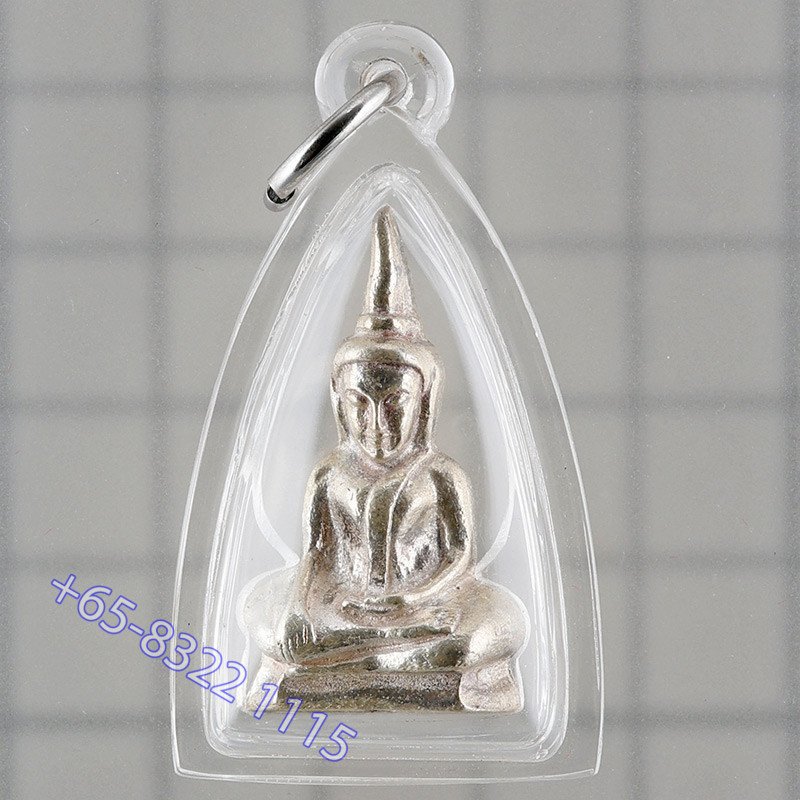 21位名僧侣加持，泰国公主版，药师佛Tha KraDan银质3cm