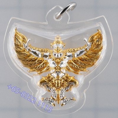 Wat Khrut 名僧加持佛历2567 Phaya Krut 镀金银 3.5cm