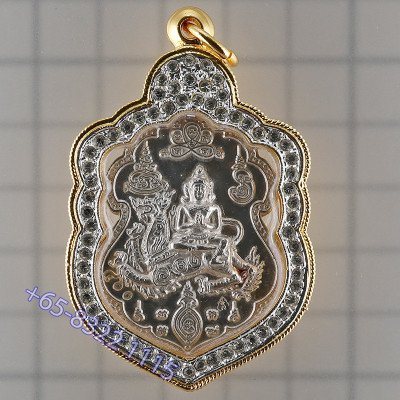 做999尊，银编号:400 TaeWaRa 龙婆沙空佛历2552 意大利金壳