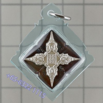 12高僧加持，做500尊，阿赞刁佛历2556，四面佛，铜银面2.9cm