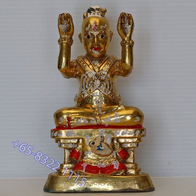 LP Yam 2556 KuManThong Statue 14.5cm Wat Sam Ngam