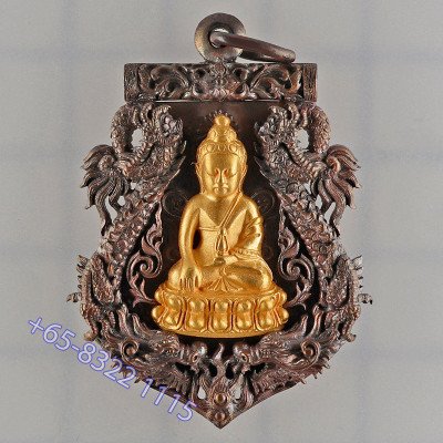 Made 59 S/n:19 Nawa14 grams Real Gold Phra Kring Roy-pi Wat BoWon 2554, Real Gold Takrut