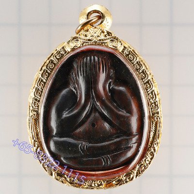 LP Hong Phra Pidta 2556 Ivory Salika, Gold Takrut, Leklai, Hairs
