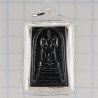 LP Hong 2556 Phra Somdej, Silver Takrut, Hairs, Ruby, Wood 3.8cm