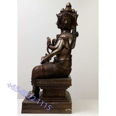 Wat Phikun Thong 2565 PhraProm Brass Statue 49cm