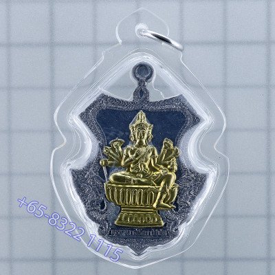 做1553尊，编号:384，龙婆禅南加持佛历2553大法会，四面佛TaKua弹壳4.5cm