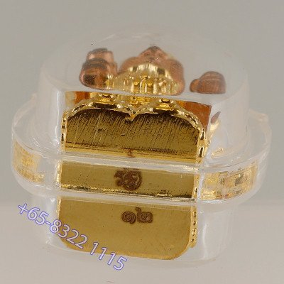 Phra 大黑天财神 ChaoSua 2567 KruBa Chai Ya, Nak Gold Plated 3.5cm