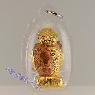 Phra 大黑天财神 ChaoSua 2567 KruBa Chai Ya, Nak Gold Plated 3.5cm