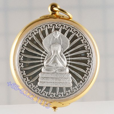 90% Gold Casing Silver S/n:323 Ajahn KhunPan Phra Pidta 2546 MuaMungKao