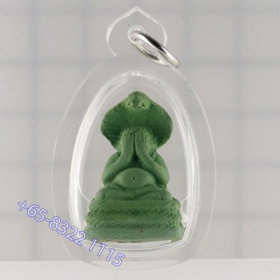 Mass Chanted 7 Times Ajahn KhunPan 2546 Phra Pidta Green Powder 2.8cm