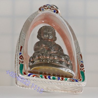 头班,做380尊,九宝铜编号:152,龙婆宏80岁佛历2541,药师佛,银防水外壳