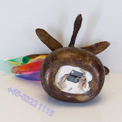 1st Batch LP Chak Wealth Dragonfly & Money Bag Statue Samlit 9cm S/n:314