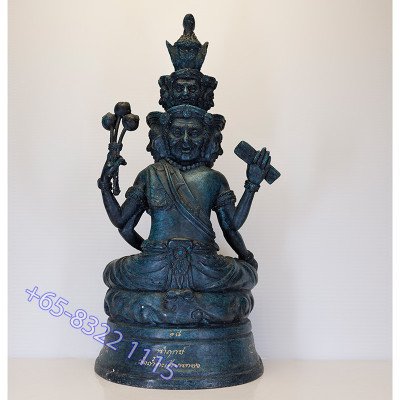 Made 88pcs S/n:18 LP ThongDam 9 Face Phra Lersi Statue 30cm B.E.2562