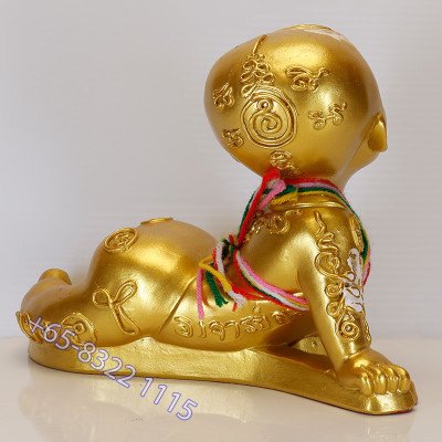 古曼童金身,阿赞尼空加持,佛历2563,金漆