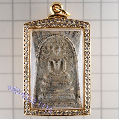 龙婆培佛历2514加持，崇迪佛菩提树，精美条纹，G-Pra 证书，意大利金壳