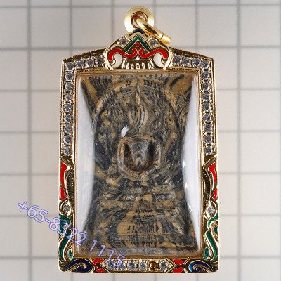 LP Pae 2514 Phra Somdej Prok Pro, Internal Takrut, G-Pra Cert, Italy Gold Casing