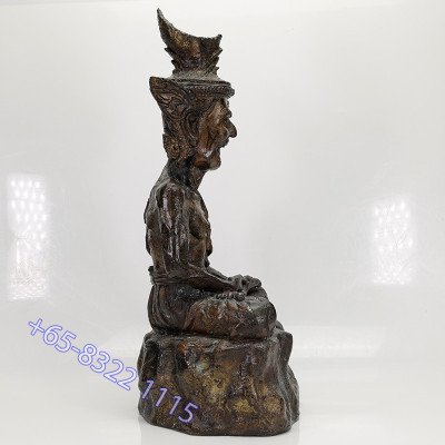 Made 999, LP Kalong 2551 Phra Lersi SerMing Prai Statue Height 26cm, Wat KhaoLam