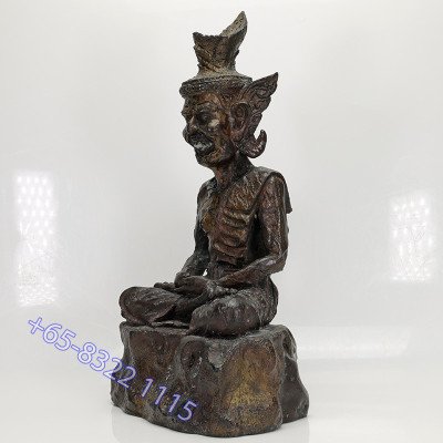 Made 999, LP Kalong 2551 Phra Lersi SerMing Prai Statue Height 26cm, Wat KhaoLam