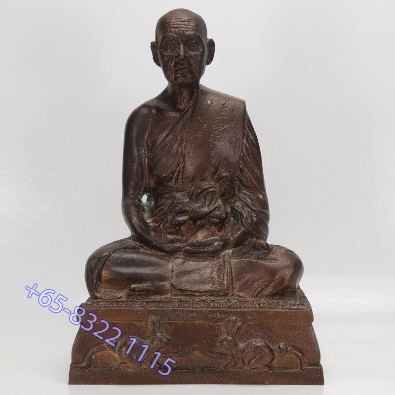 LP Yam 2538 Statue 80 years Old Batch, Wat Sam Ngam, KuManThong Master
