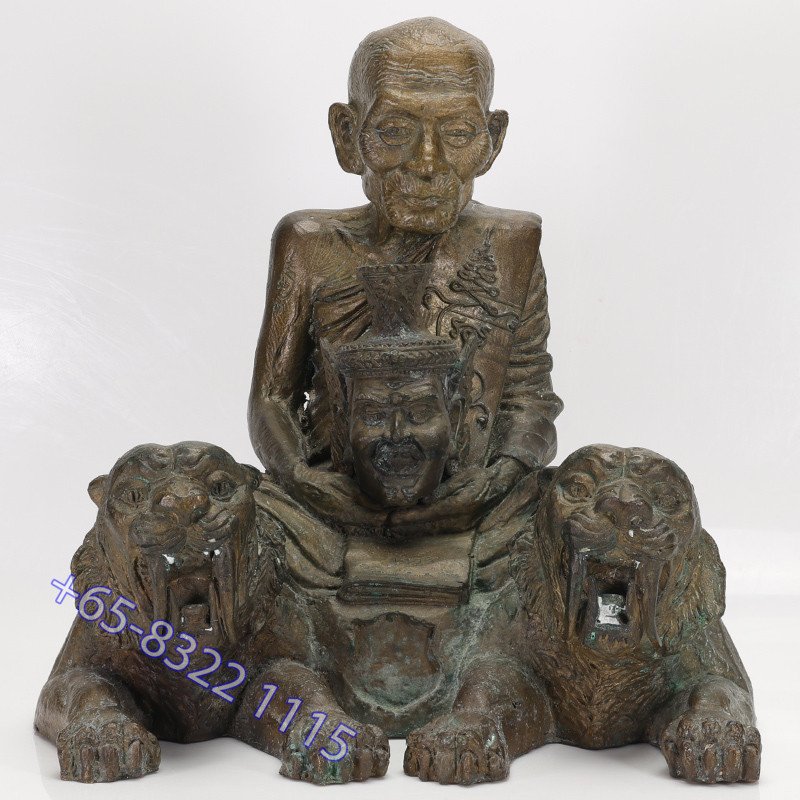 作1999尊,编号:1395第一期,龙莆伽隆座虎金身,佛历2550,Wat Khao Laem