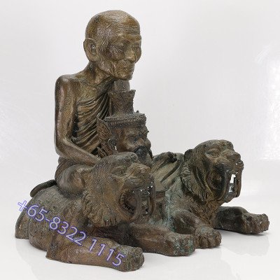 作1999尊,编号:1395第一期,龙莆伽隆座虎金身,佛历2550,Wat Khao Laem