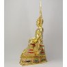 编号:850金納叻佛祖 5寸脚金身，佛历2568，金箔粘贴，高32.5cm