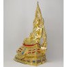 编号:850金納叻佛祖 5寸脚金身，佛历2568，金箔粘贴，高32.5cm