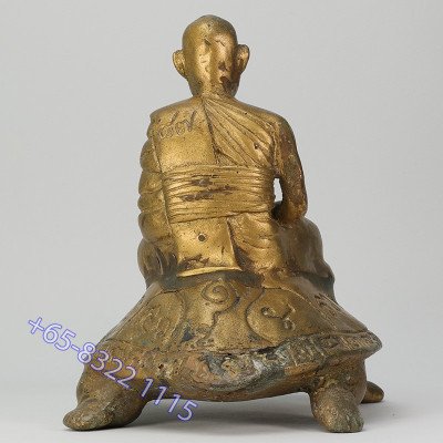 LP Liew 87 Year old B.E.2532 Wealthy Tortoise Statue 16cm Wat RaiTangThong
