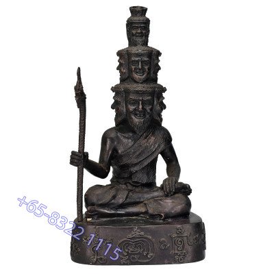第一批 龙莆 ThongDam 9 脸 Phra 隐士 金身 30cm 佛历2553, 编号:248 作 399尊