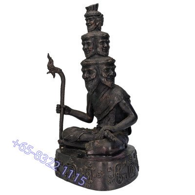 第一批 龙莆 ThongDam 9 脸 Phra 隐士 金身 30cm 佛历2553, 编号:248 作 399尊