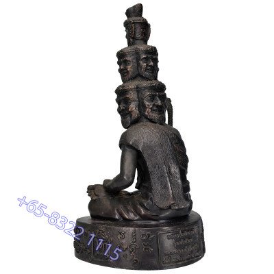 1st Batch LP ThongDam 9 Face Phra Lersi Statue 30cm B.E.2553, S/n:248 Made 399pcs