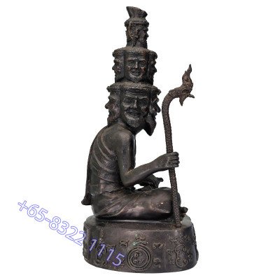 1st Batch LP ThongDam 9 Face Phra Lersi Statue 30cm B.E.2553, S/n:248 Made 399pcs