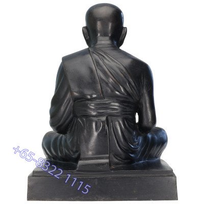 9 著名 僧侣 加持 Wat SamPhao Choei 佛历2552 龙莆托 金身 17cm