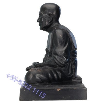 9 著名 僧侣 加持 Wat SamPhao Choei 佛历2552 龙莆托 金身 17cm