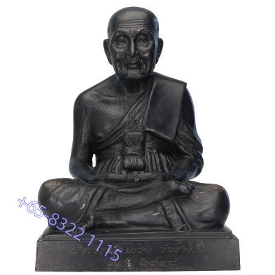 9 Famous Monks Blessed Wat SamPhao Choei B.E.2552 LP Thuad Statue 17cm